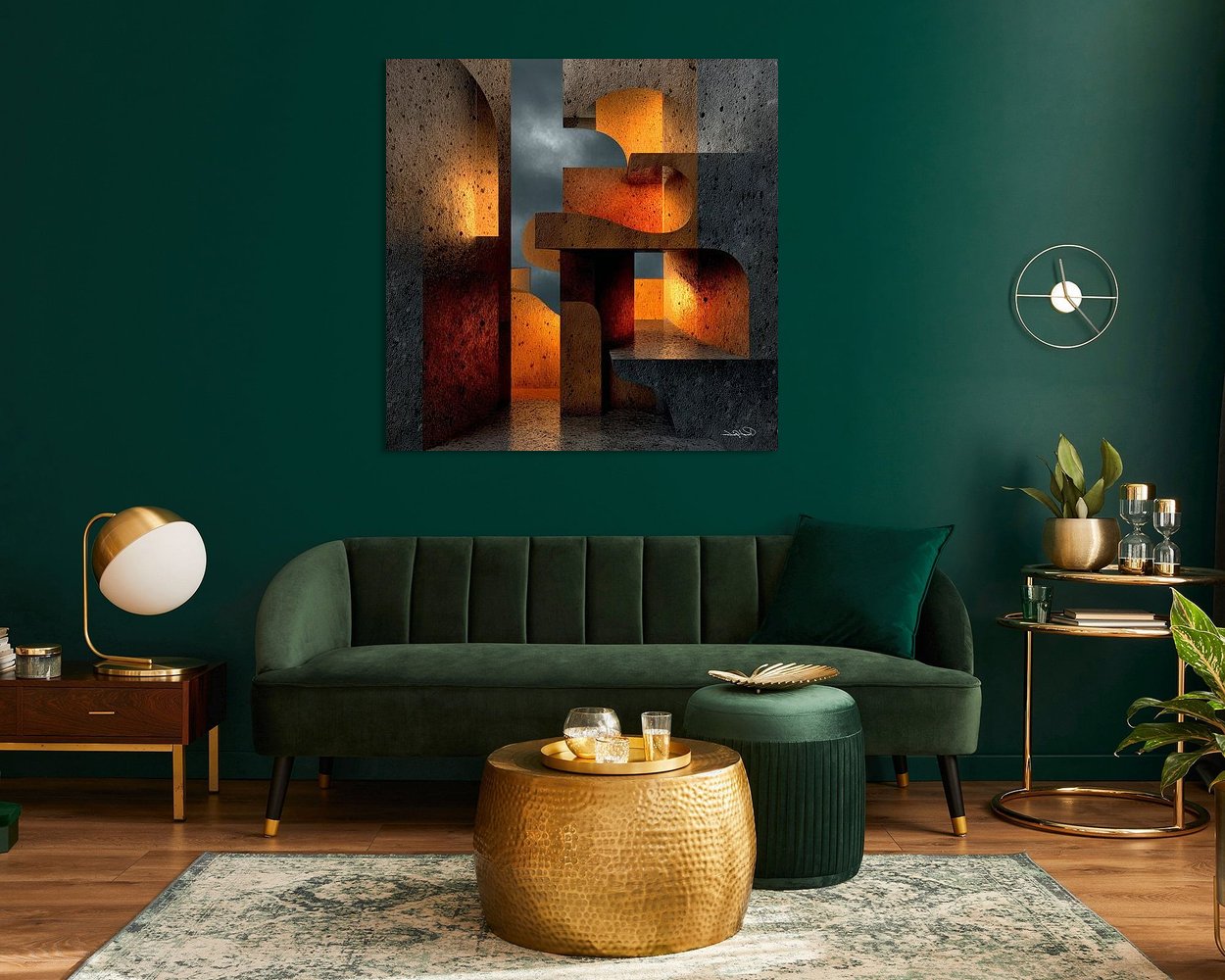 Example of the artwork in a room