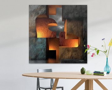abstracte vormen en texturen van Gelissen Artworks