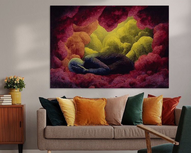 Example of the artwork in a room