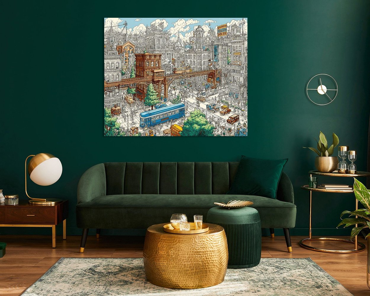 Example of the artwork in a room
