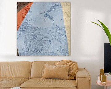 Wabi-Sabi abstrakte geometrische Kunst