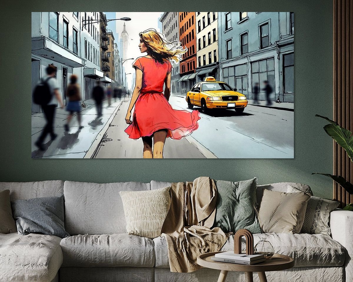 Example of the artwork in a room
