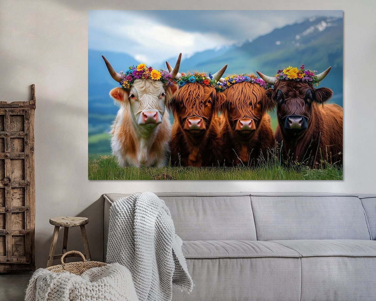 Example of the artwork in a room