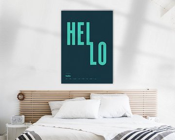 Hello Poster by AchtNegen