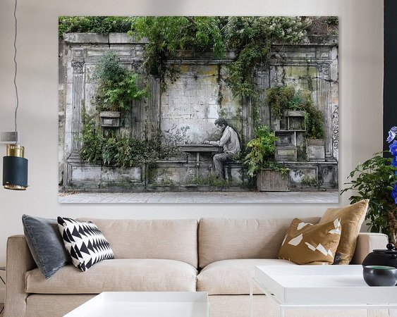 Example of the artwork in a room