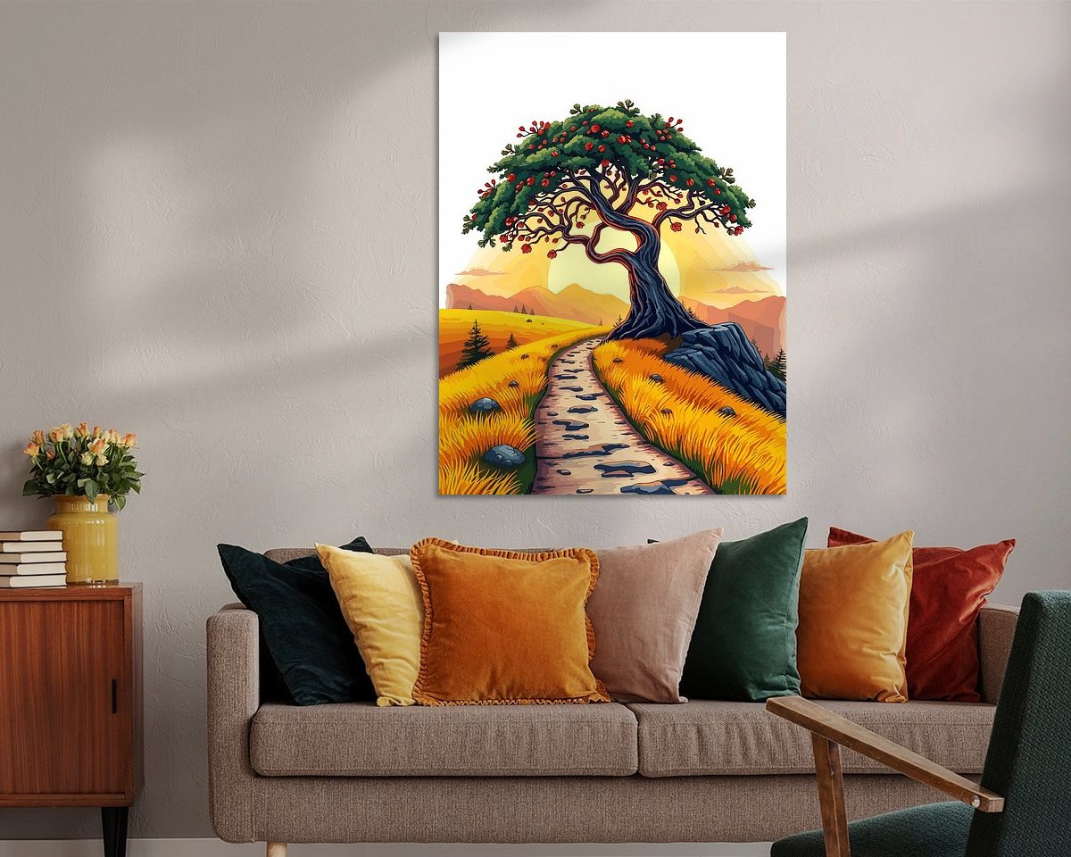 Example of the artwork in a room