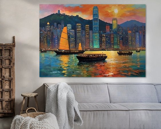 Example of the artwork in a room