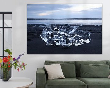 Diamond beach - Ijsland van Christa Clerx