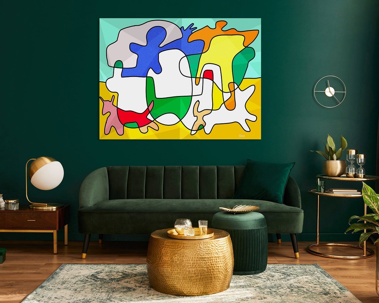 Example of the artwork in a room