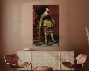 Portret van Ernst Casimir I, graaf van Nassau-Dietz, Wybrand de Geest