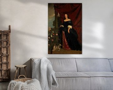 Portret van een vrouw, waarschijnlijk Sophia Anna van Pipenpoy, Gravin van Schellart, Wybrand de Geest