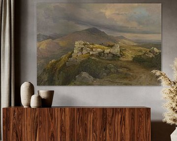 Een cyclopische muur nabij Civitella, het huidige Bellegra, Carl Morgenstern
