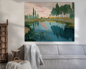 Weerspiegelingen bij Schemering van Art Lovers