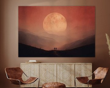 Under the Crimson Moon by Art Lovers