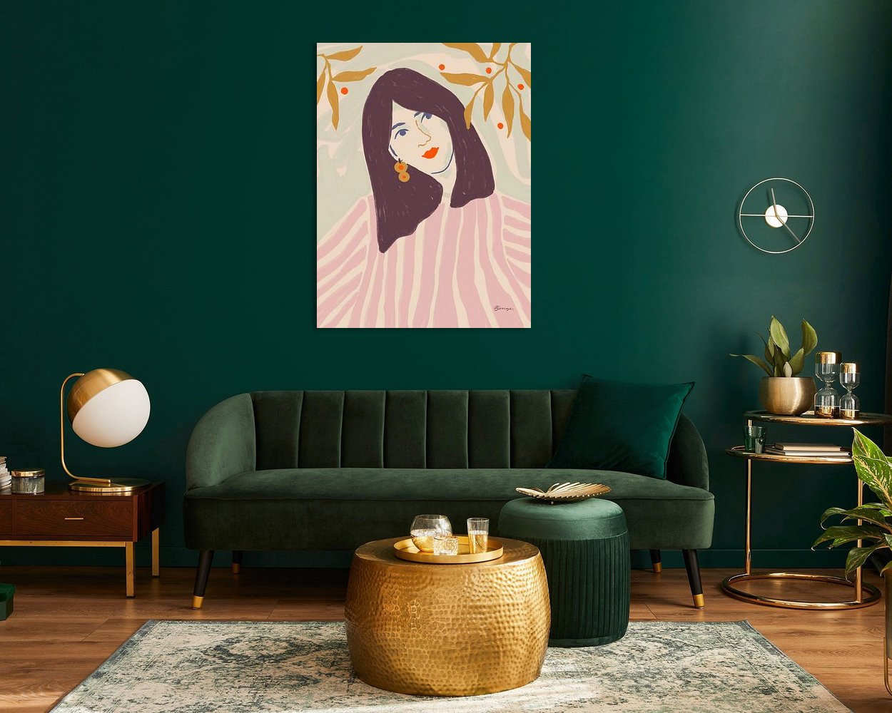Example of the artwork in a room