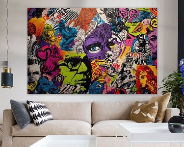 Example of the artwork in a room