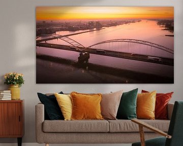 Merwedebrug Gorinchem bij Zonsopkomst – Wanddecoratie