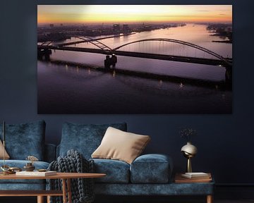 Merwedebrug Gorinchem bij Zonsopkomst – Wanddecoratie