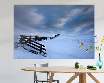 Winter in Stavoren Friesland van Peter Bolman
