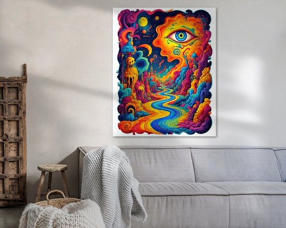 Example of the artwork in a room