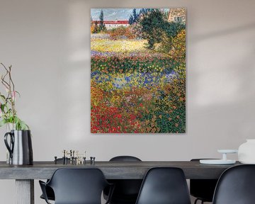 Flower garden, Vincent van Gogh inspired