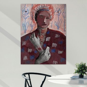 Woman portrait as icon by Studio Gjil