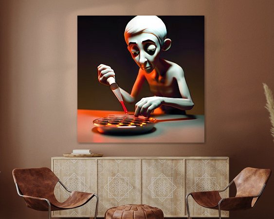 Example of the artwork in a room