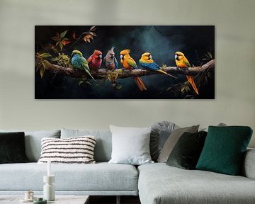 Exotische Papageien