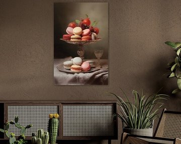 Macaroons and fruit by Brigitta Meijer