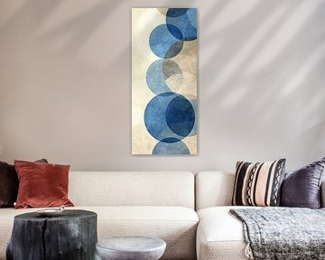 Circle pattern | Blue Circles by Modern Collection