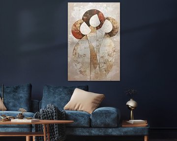 Restful Earthy Abstract by Zen and More