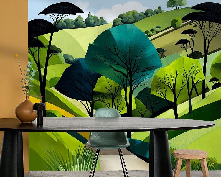Example of the artwork in a room