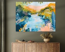 Example of the artwork in a room