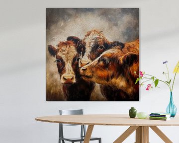 cows calves by Marjolein Deelen