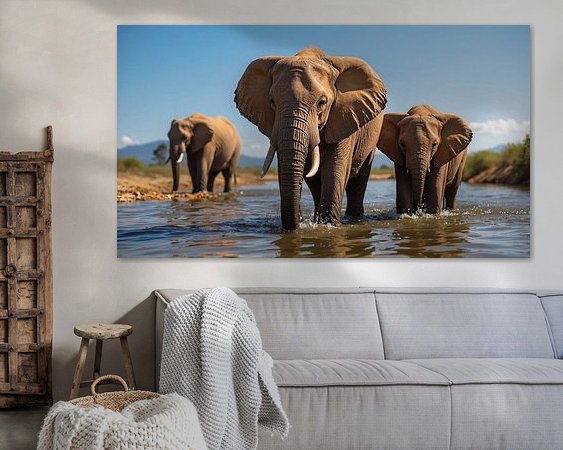 Example of the artwork in a room