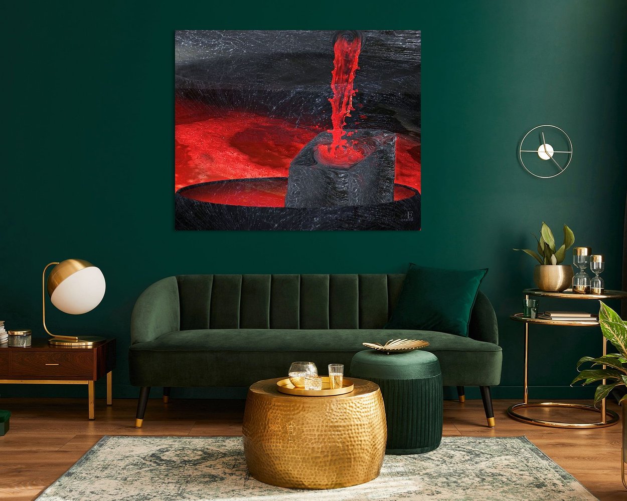 Example of the artwork in a room