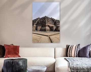 Borobudur tempel in kleur van Xulé Bogers