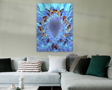 Fractal flame: Glass kaleidoscope abstraction by A.D. Digital ART