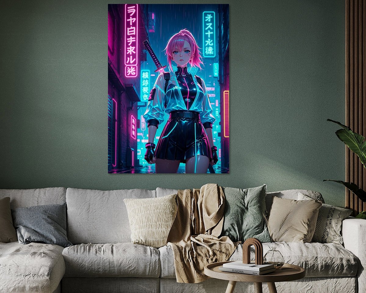 Example of the artwork in a room