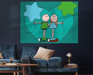 Example of the artwork in a room