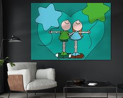 Example of the artwork in a room