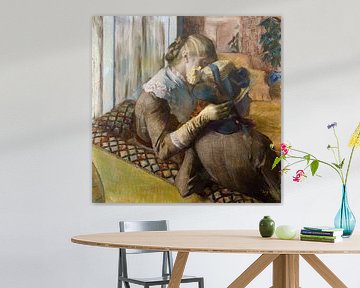 Bij de hoedenmaakster's - Edgar Degas