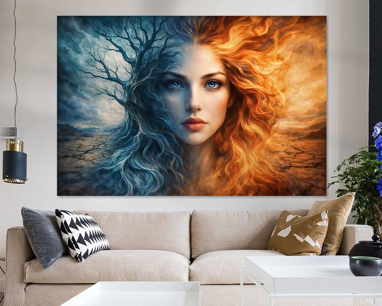 Example of the artwork in a room