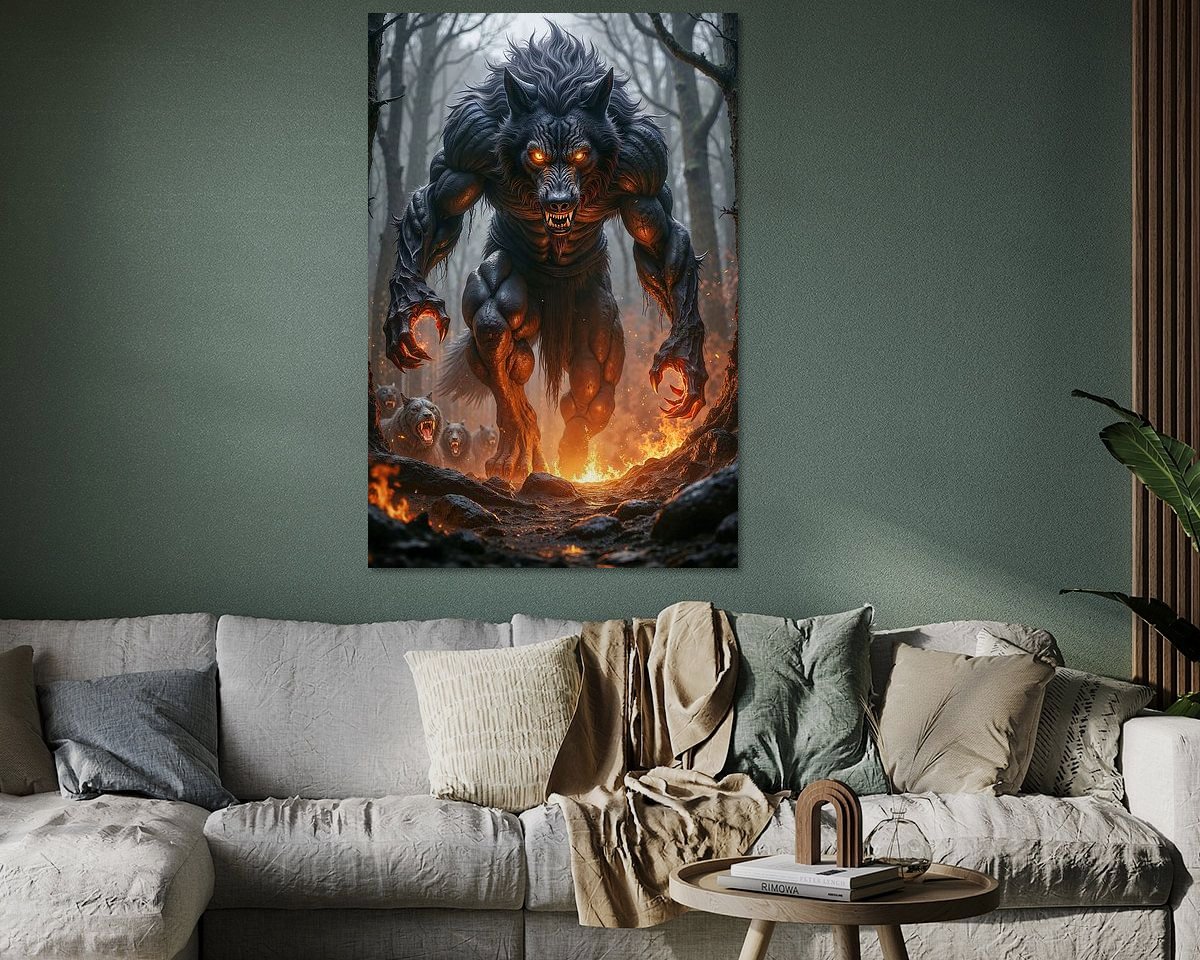 Example of the artwork in a room