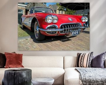 chevrolet corvette rouge sur Double u photography