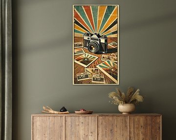 Send me a photo - Retro photography poster by Eric Nagel