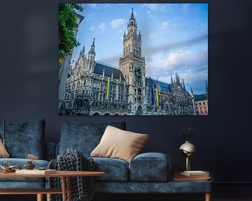 München - Nieuw stadhuis op Marienplatz van t.ART