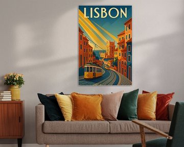 Lissabon Portugal Tram en toren