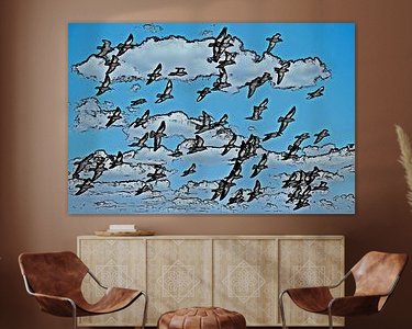 Example of the artwork in a room