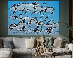 Example of the artwork in a room